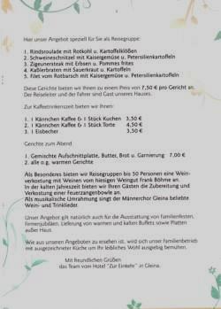 Karte für Reisegruppen